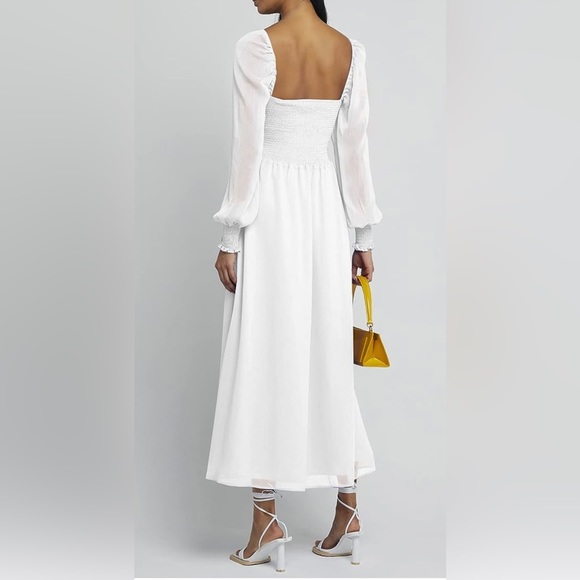 White A Line Dress - Picture 2 of 5